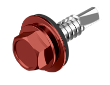 Stitcher Гвинт 4,8х19 RAL3009 (гнила вишня) з'єднувач металевих листів до 1 мм