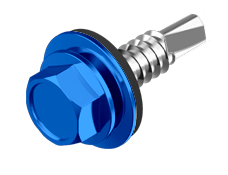 Stitcher Гвинт 4,8х19 RAL5005 (сигнальний синій) з'єднувач металевих листів до 1 мм