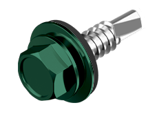 Stitcher Гвинт 4,8х19 RAL6005 (зелений мох) з'єднувач металевих листів до 1 мм