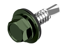 Stitcher Гвинт 4,8х19 RAL6020 (хромовий зелений) з'єднувач металевих листів до 1 мм