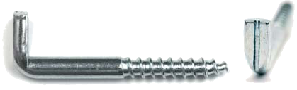 Шуруп гак 4,5х35/40 шліц PL цб