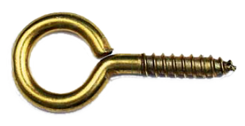 Шуруп кільце 4.0х25/40 латунь