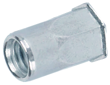 RSHp-Гайка М6/1-3,5 клеп 1/2 6гр зм.пот S9.