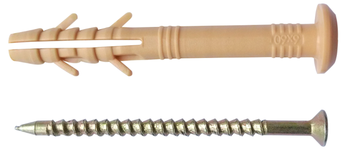 CM-be Дюбель 6х60 ПП бурт швид. монтаж