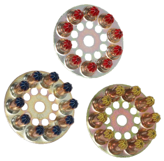 Патрони д/порох.піст.6.3/10 жовт.Р370/Р60 (100шт.)