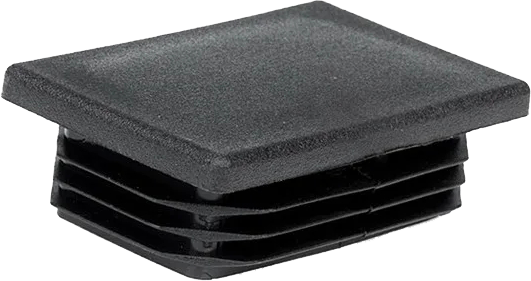 Заглушка прямокут.25х40 д/труби плоска чорна