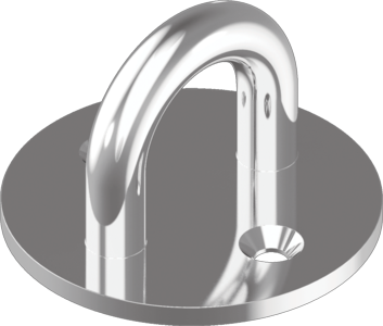 Скоба стац.,кругл.основа 33мм А2