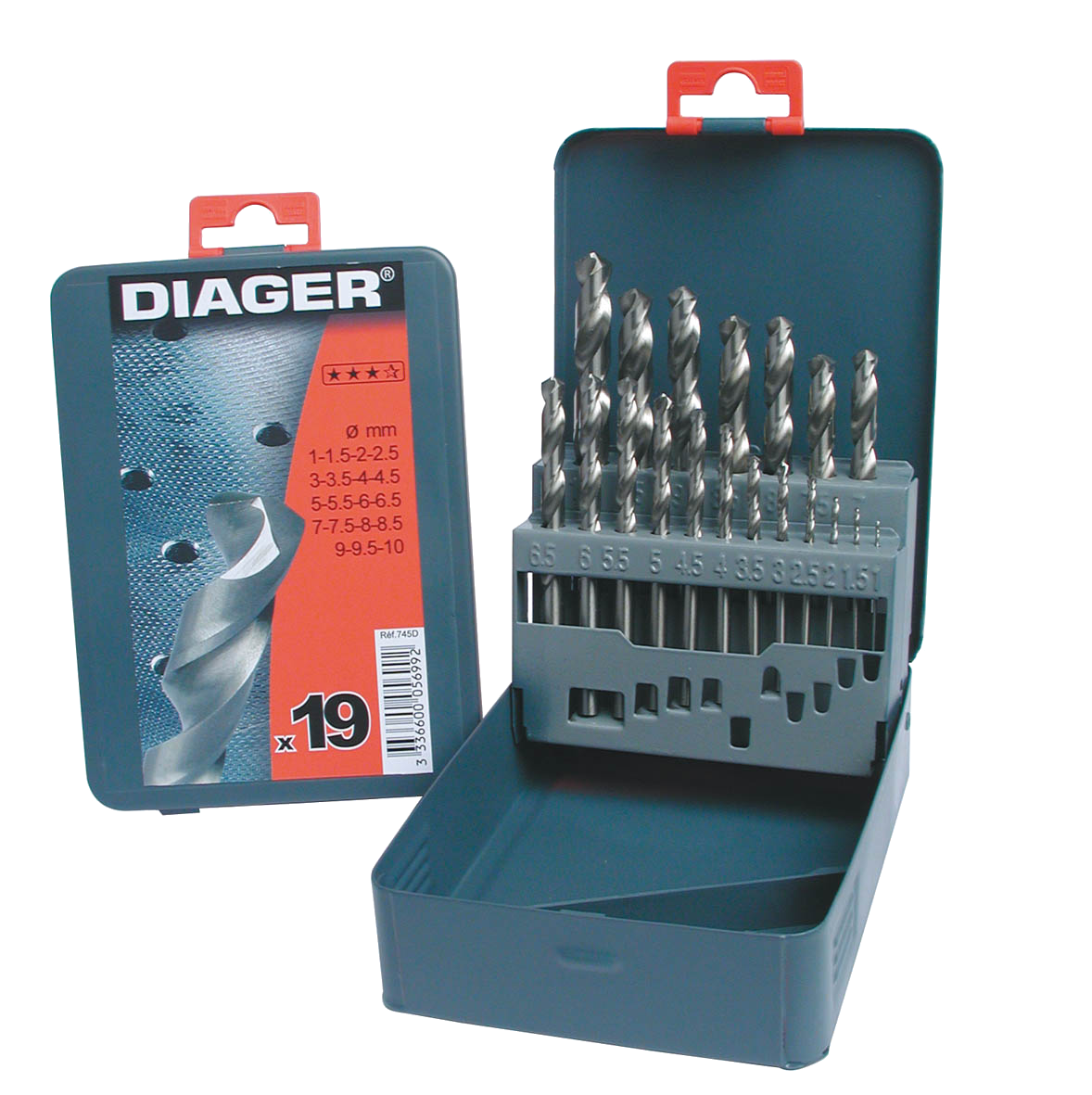 Набір св. п/мет. HSS PRO 19шт. 1-10