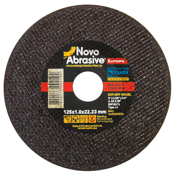 Диск по мет.125x1.6 Extreme NOVOABRASIVE
