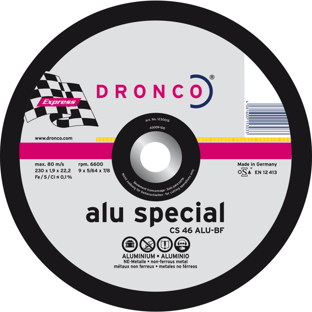 Диск по алюм. 125x1.2х22.2 Dronco