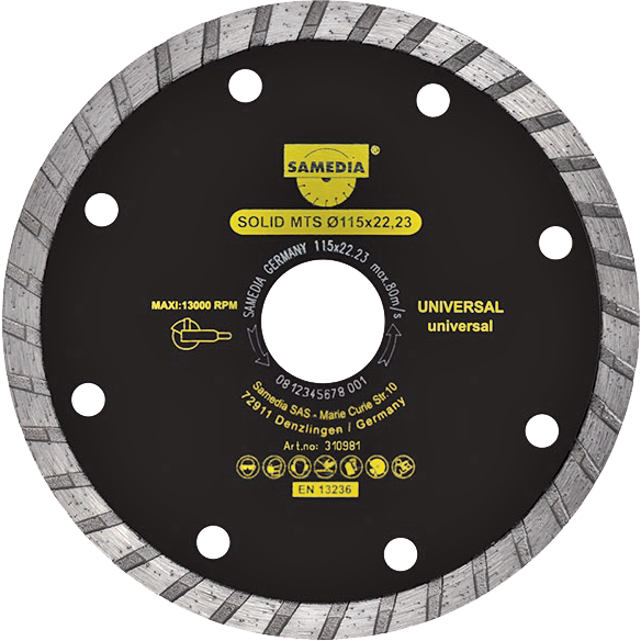 Диск кам.плит.230х3.2 Турбо алмаз Samedia