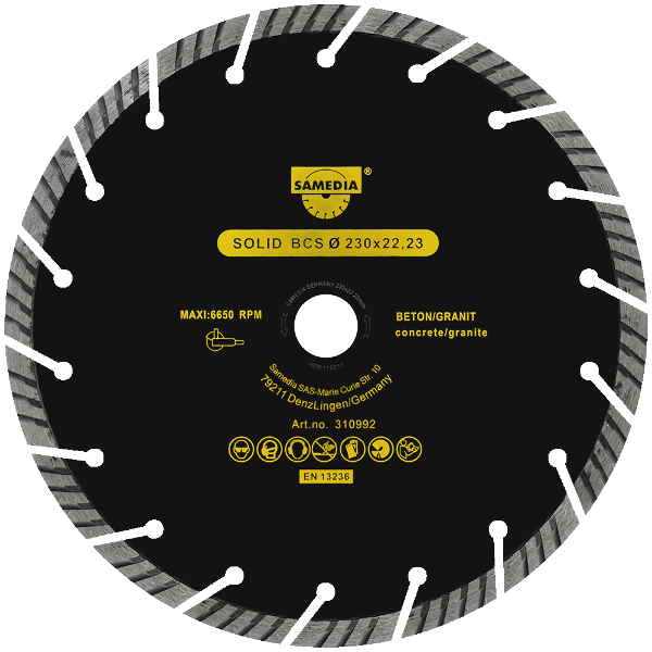 Диск унів.п/бетон 115х2.4 алмаз Samedia