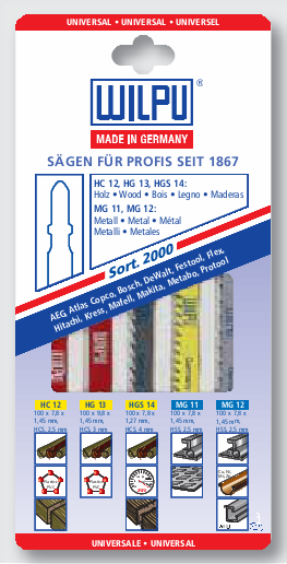 Набір пилок д/мет+д/дер WILPU (LMIX001)