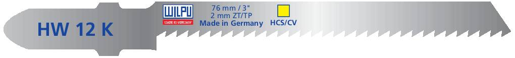 Пилка д/дер WILPU 2-15мм кривол (T119BO)