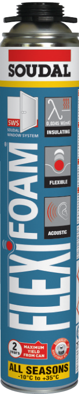 Піна монт. еластич. FLEXIFOAM SOUDAL 750мл піст.