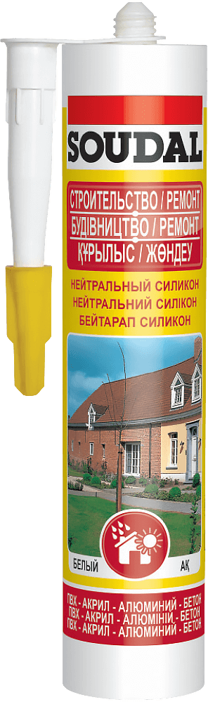 Герметик силікон. нейтр. прозорий 280мл