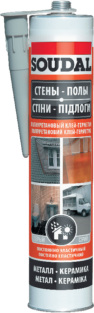 Герметик п/урет. PU sealant сірий 290мл