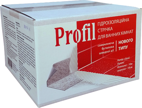 Стрічка бутіл. гідроізол. Profil 100мм*10м