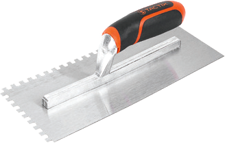 Шпатель зубчатий 280мм,мет. TC