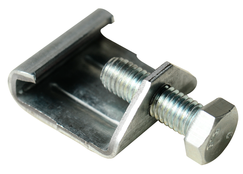 Зажим з болтом М8 монтажний
