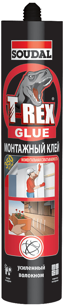T-REX Клей монтажний момент. зчепл. 380гр