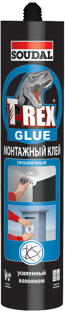 T-REX Клей монтажний прозорий 310гр