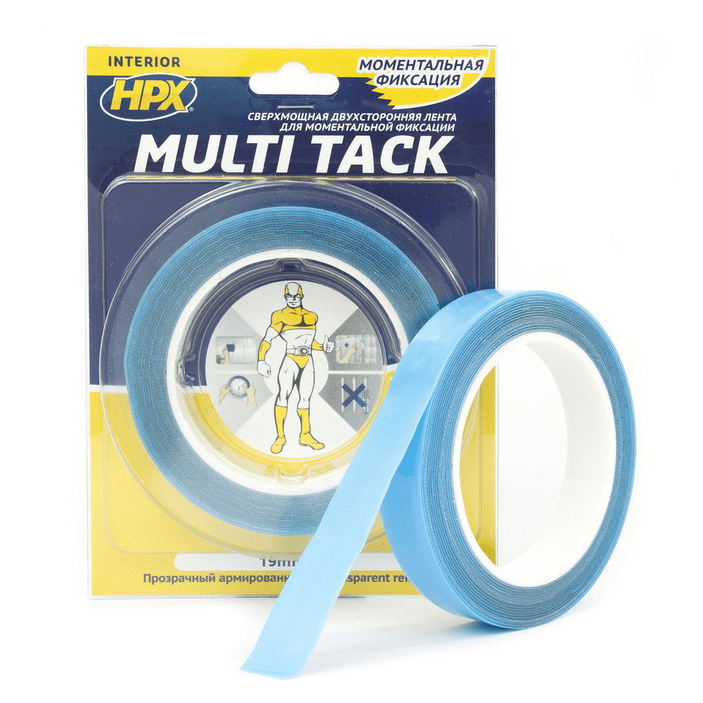 HPX Стрічка 2-стр.MULTI TACK.19мм*5м проз.MTT1905