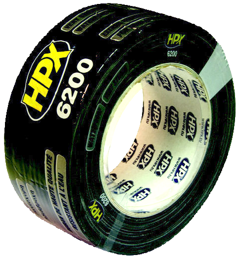 HPX Скотч армов.посил.50мм*25м чорний CB5025