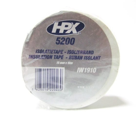 HPX Ізострічка ПВХ/5200/19*10м біла IW1910