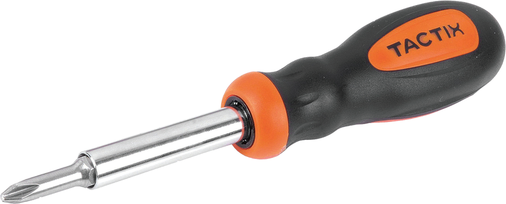 Викрутка з/бітами 6-в-1,коротка TC