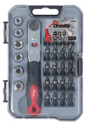 Набір викр.-тріск.+біти 28пр. ON