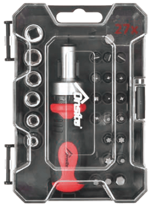 Набір викрутка з/біт 27пр. ON