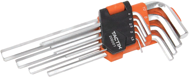 Набір 6гр.кл. 1,5-10мм L 9шт TC