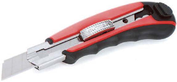 Ніж 18мм сегмент., +8 лез ON