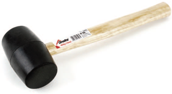 Киянка гумова 225г дер. ON