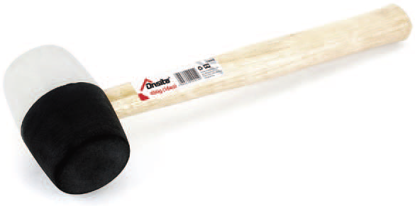 Киянка гумова 450г дер. ON