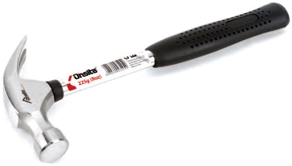 Молоток-цвяходер 225г мет. ON