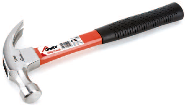 Молоток-цвяходер 450г фіб. ON