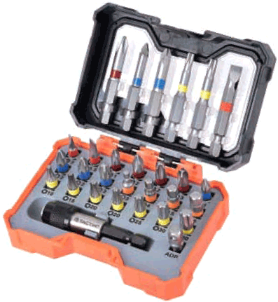 Набір біт PRO з/трим.29шт., кейс TC