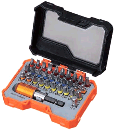 Набір біт PRO з/трим.32шт., кейс TC