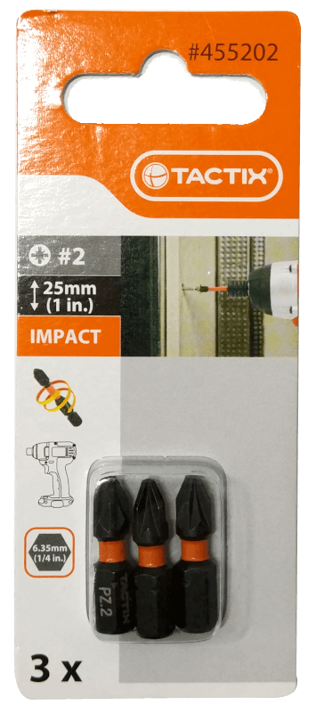 Біта ударна PZ2 25мм (3шт) TC