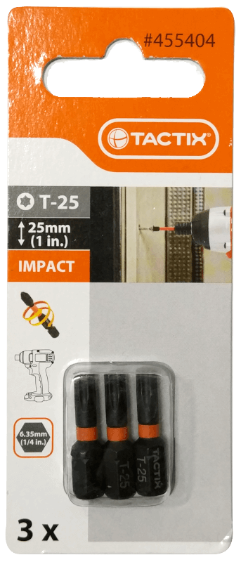 Біта ударна T25 25мм (3шт) TC