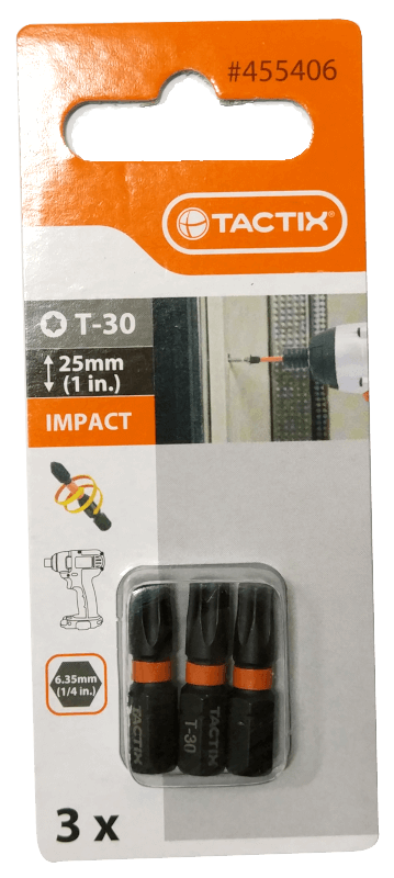 LA_Біта ударна T30 25мм (3шт) TC