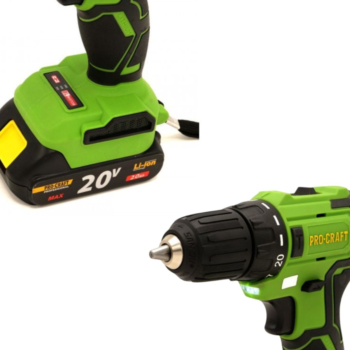 Шуруповерт Procraft PA18LiBL(з 1 акб та зп)