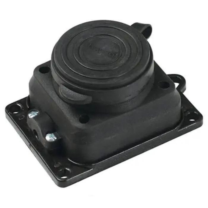 Розетка настінна монофазна 1х16А каучук Baysal