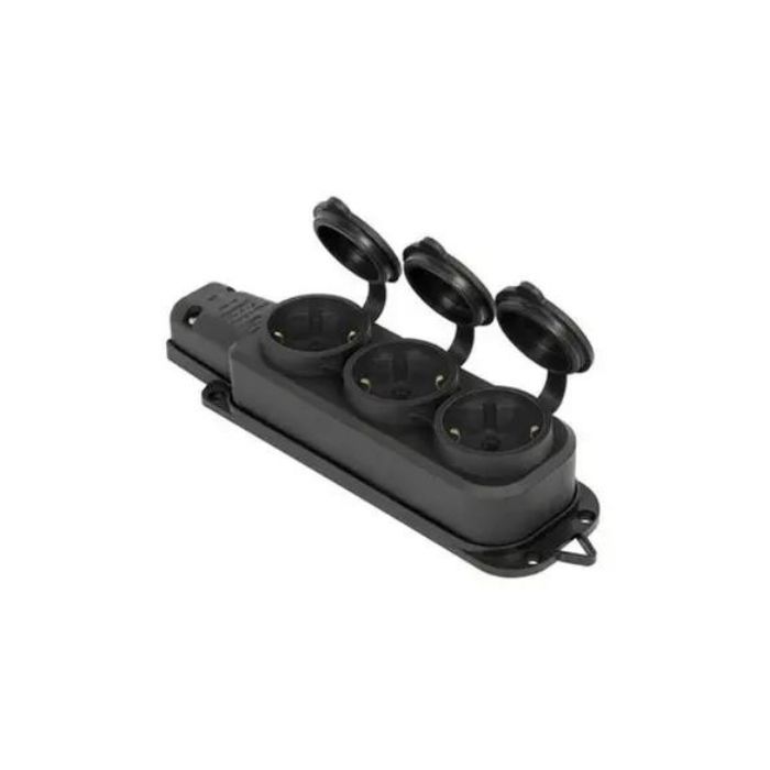 BY10-105 1*16 A Розетка потрійна BYES (каучук) IP54