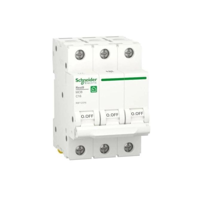 Автоматичний вимикач 6kA 3P 16A C Schneider RESI9
