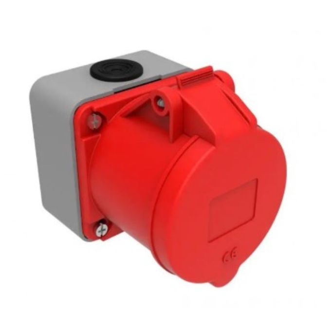 BC1-3504-2510 380V 4*32A Розетка настенная (полиамид) IP44
