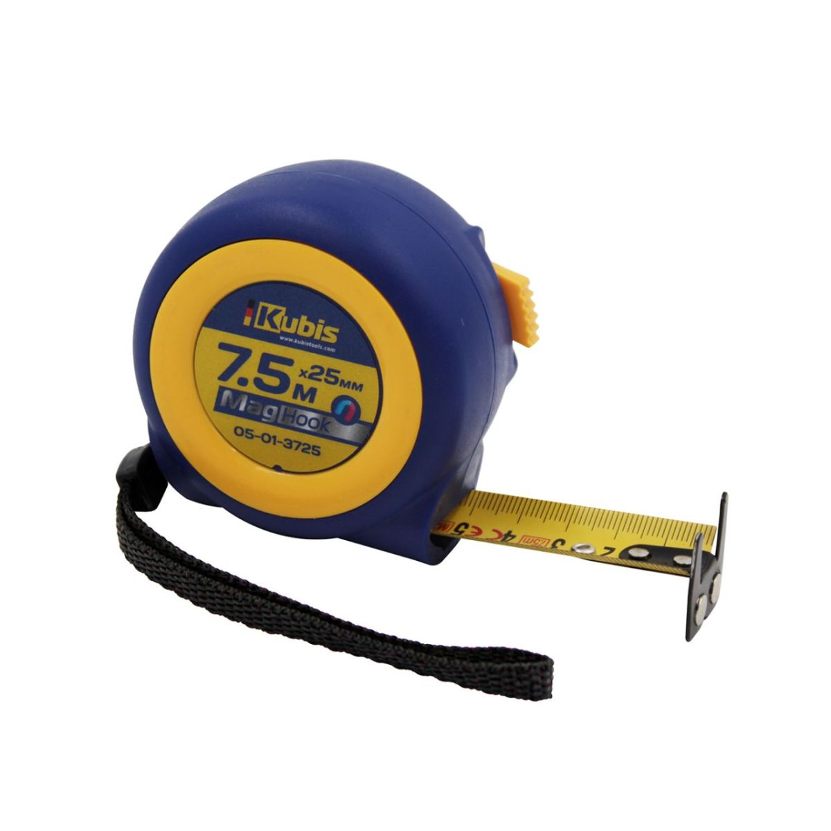 Рулетка вимірювальна 7,5 м*25 мм, ТМ Kubis
