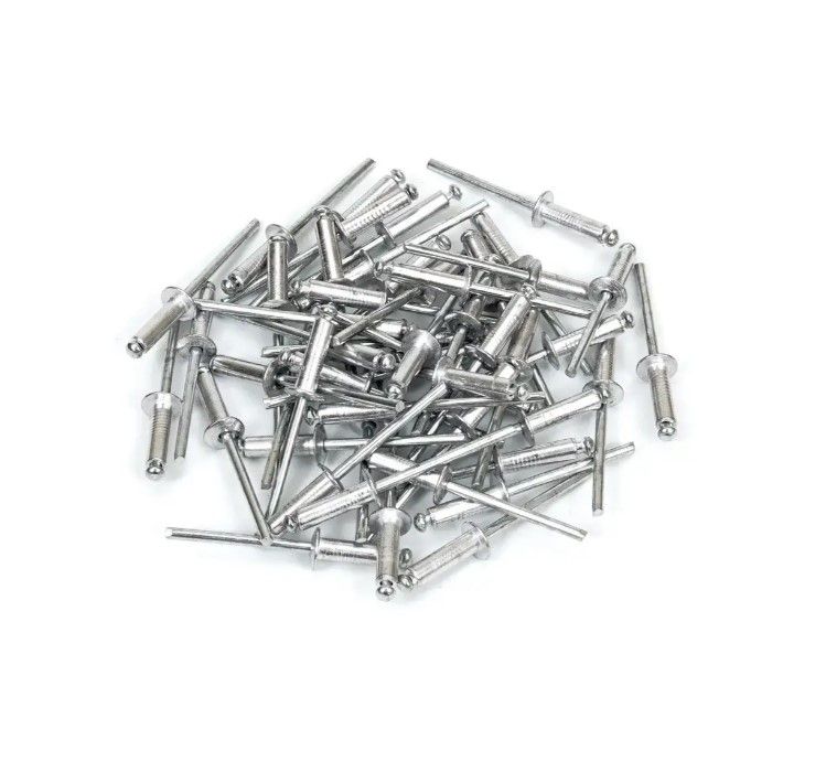 Заклепки алюмінієві 3.2 * 10 мм (товщина 4-6 мм), 50 шт, ТМ Kubis